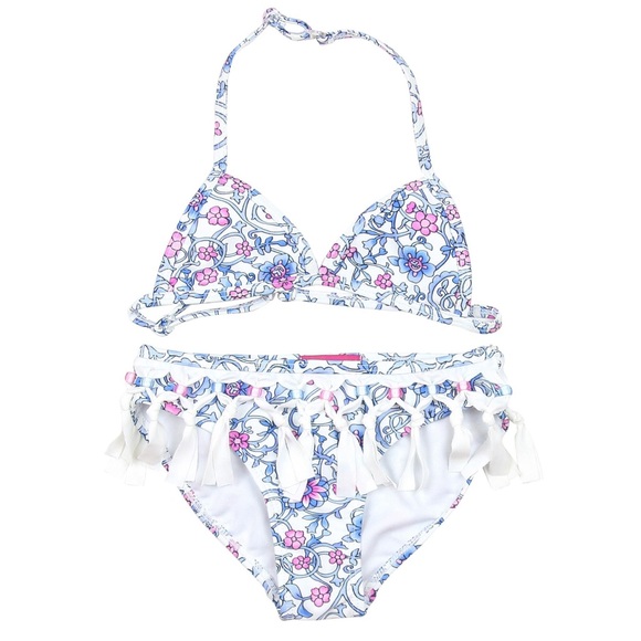 NWT Kate Mack Girls Bikini Boho Blues
